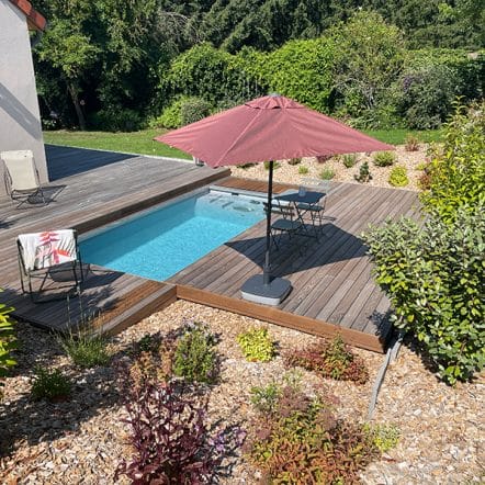 mini piscine enterrée jardin Nancy Pauchard Paysage & Piscine