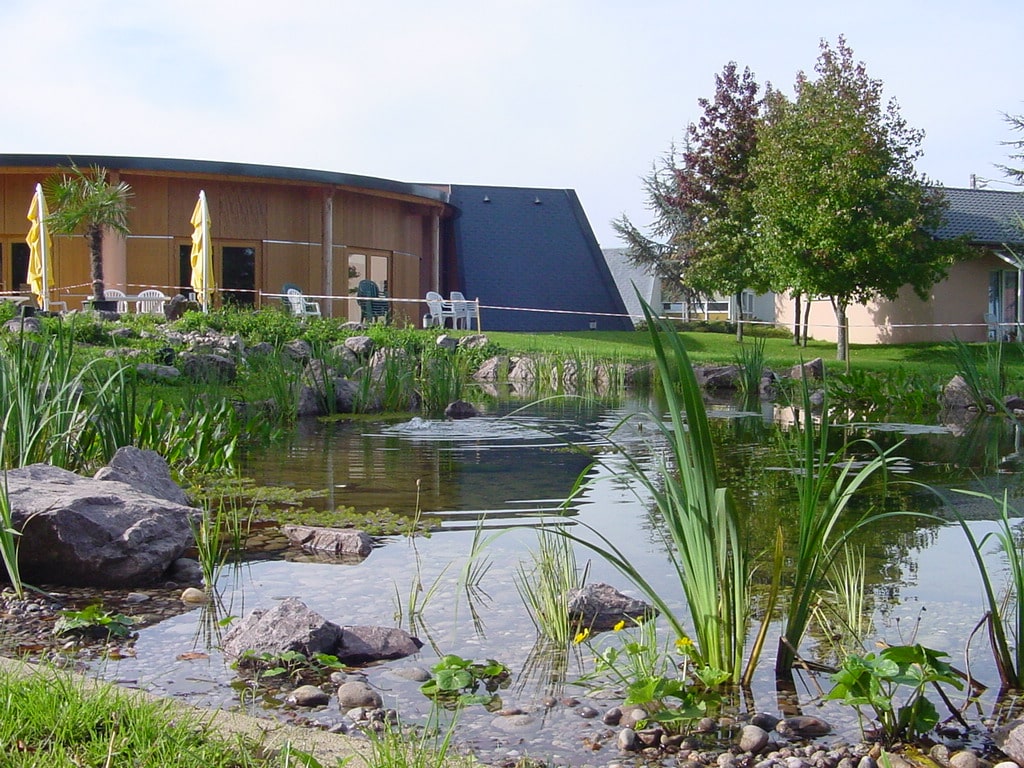 bassin miroir géométrique jardin contemporain Meurthe-et-Moselle Pauchard